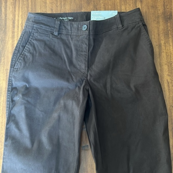 Talbots Curvy Perfect Chino Pants Size 4 Brown - Picture 5 of 5